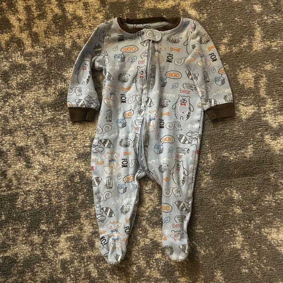 Koala Baby-Sterling Baby Cotton Footed Sleepers 6 Months - Picture 2 of 7
